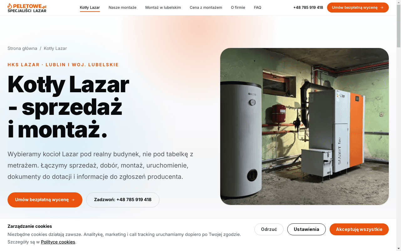 peletowe.pl - katalog kotłów Lazar