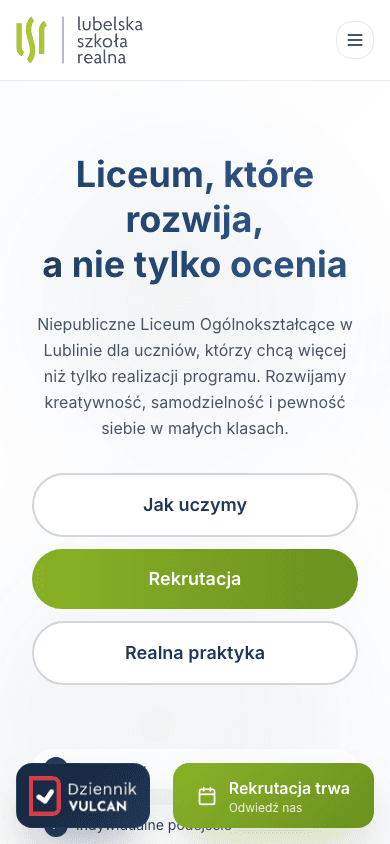 realna.lublin.pl - mobile homepage