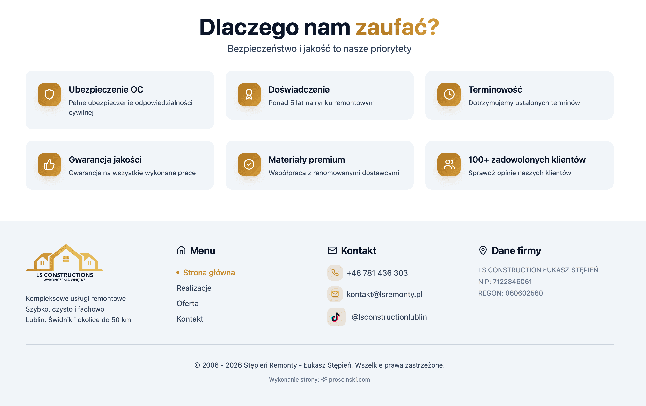 Ls remonty - Dlaczego nam zaufać