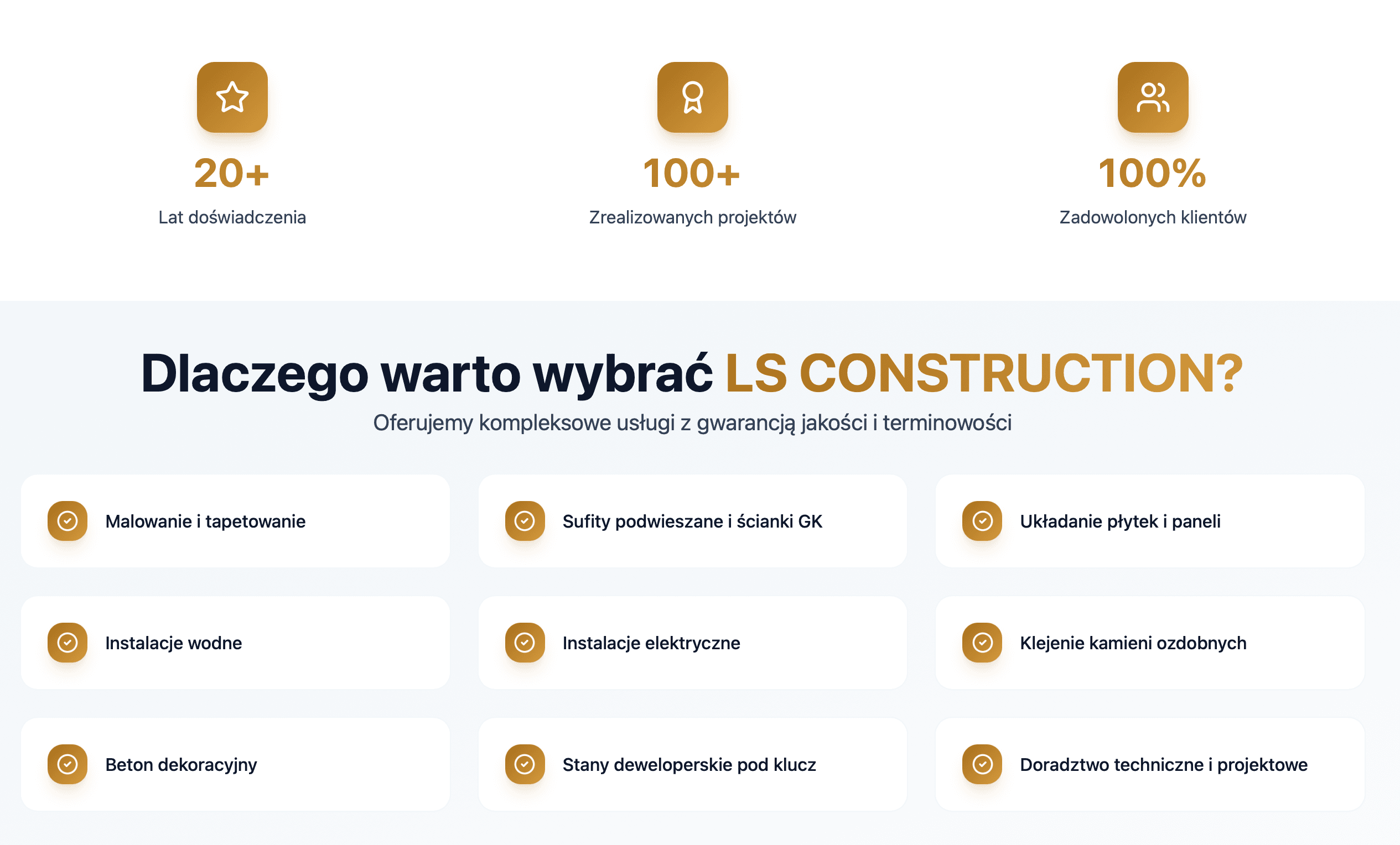 LS CONSTRUCTION - Dlaczego warto wybrać LS CONSTRUCTION
