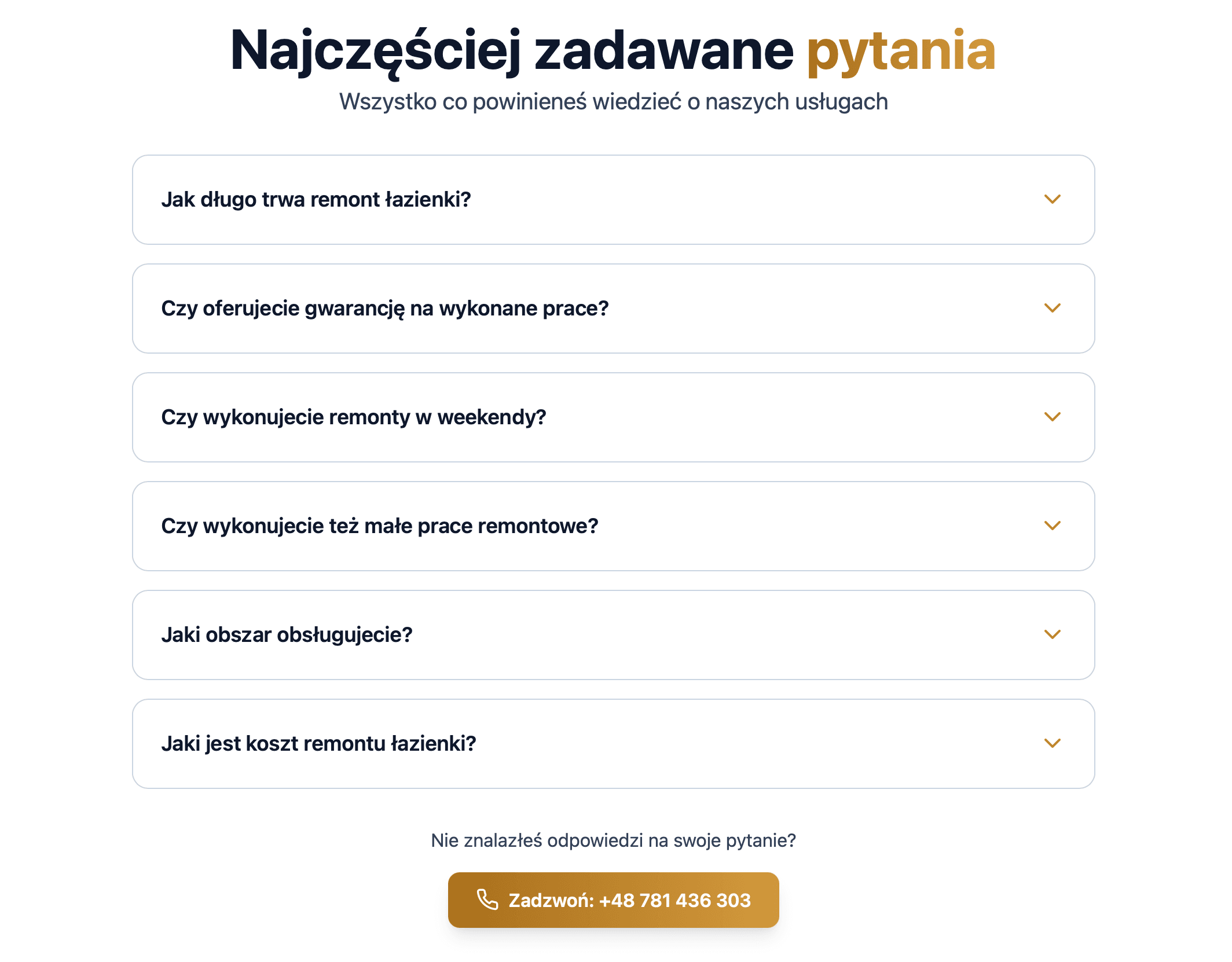 Ls construction - sekcja faq